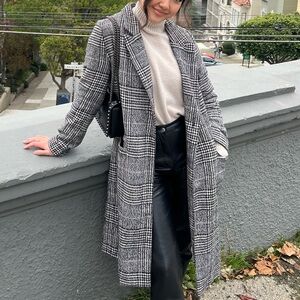 Grey Bandit Plaid Coat